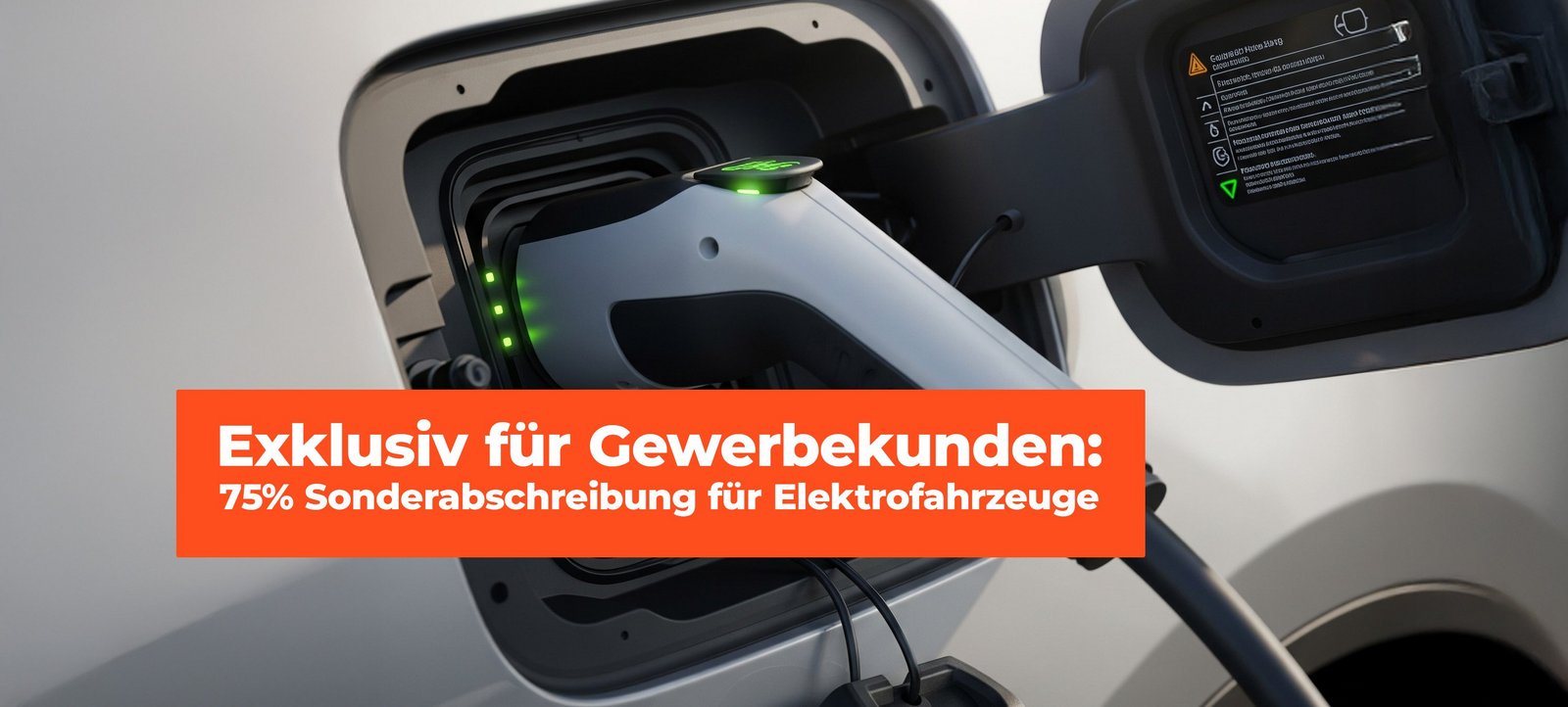 75% Sonderabschreibung für Elektrofahrzeuge